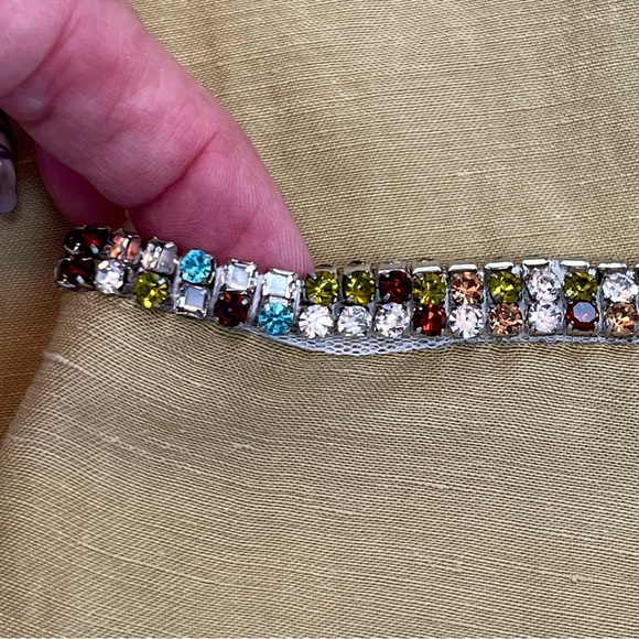 NWOT Sandro Rhinestone Waist Olariane Midi Skirt-w/ missing crystals/dropped hem - Picture 15 of 16